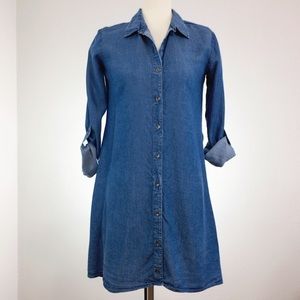 SPLENDID Denim Shirt Dress XS